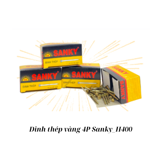 Đinh thép vàng 4P Sanky_H400