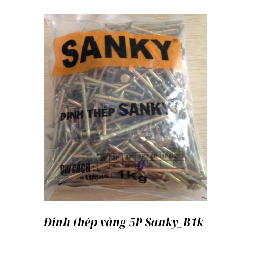 Đinh thép vàng 5P Sanky_B1k