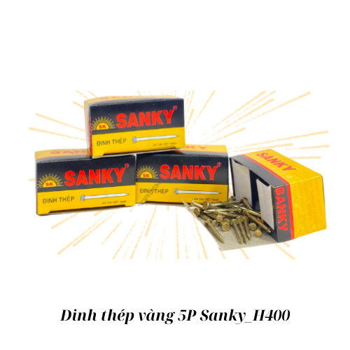 Đinh thép vàng 5P Sanky_H400