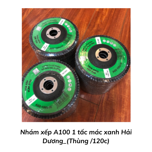 Nhám xếp A100 1 tấc mác xanh Hải Dương_(Thùng /120c)