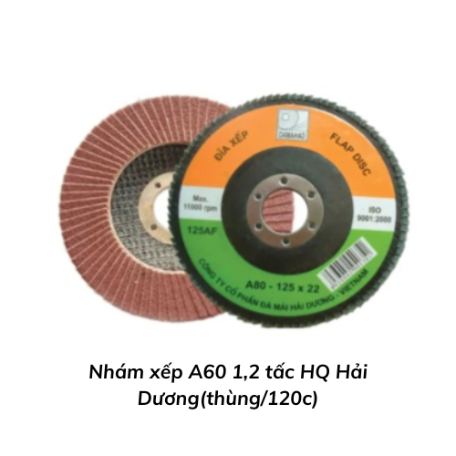 Nhám xếp A60 1,2 tấc HQ  Hải Dương(thùng/120c)