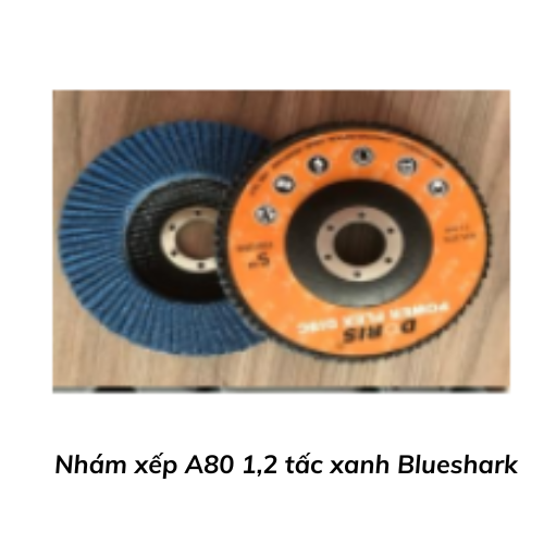 Nhám xếp A80 1,2 tấc xanh Blueshark