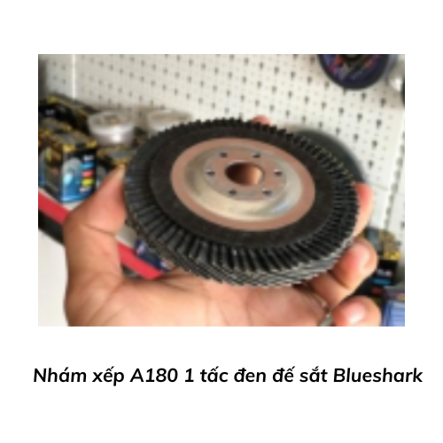 Nhám xếp A180 1 tấc đen đế sắt Blueshark