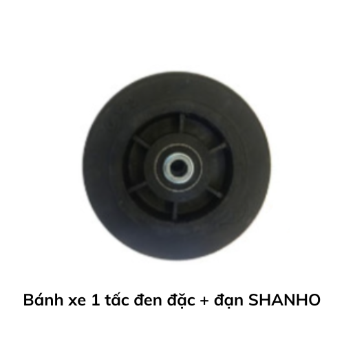 Bánh xe 1 tấc đen đặc + đạn SHANHO