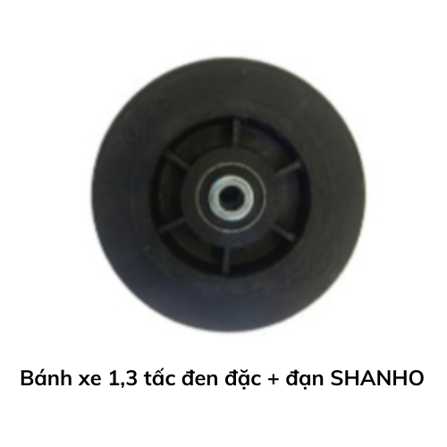 Bánh xe 1,3 tấc đen đặc + đạn SHANHO