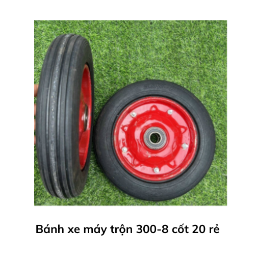 Bánh xe máy trộn 300-8 cốt 20 rẻ