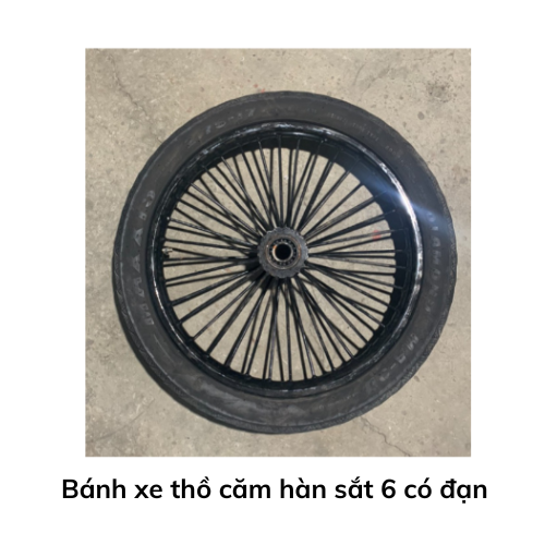 Bánh xe thồ căm hàn sắt 6 có đạn