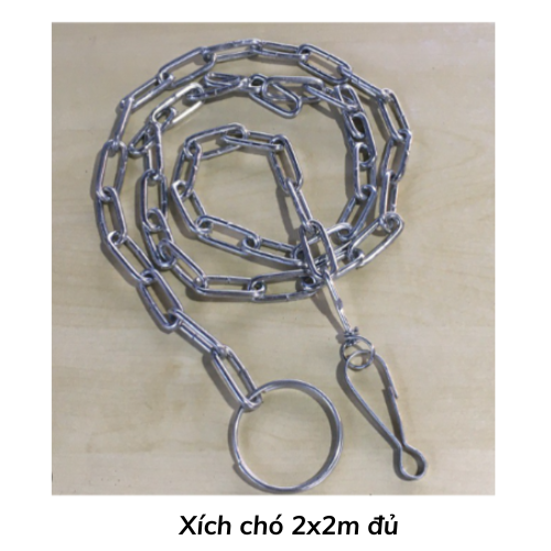 Xích chó 2x2m đủ