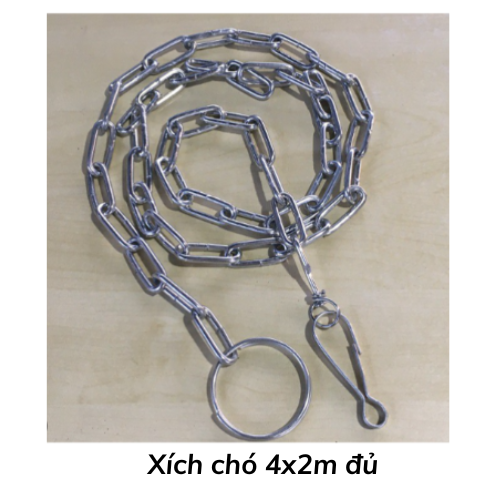 Xích chó 4x2m đủ