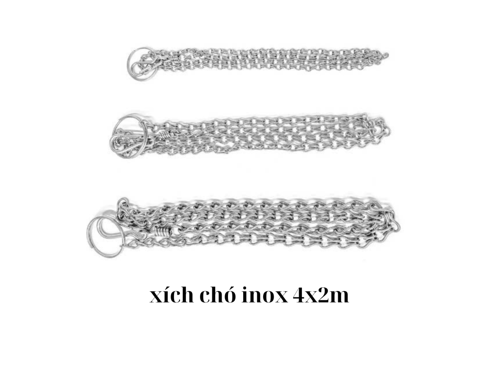 xích chó inox 4x2m