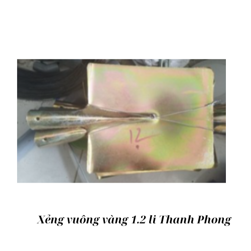 Xẻng vuông vàng  1.2 li Thanh Phong