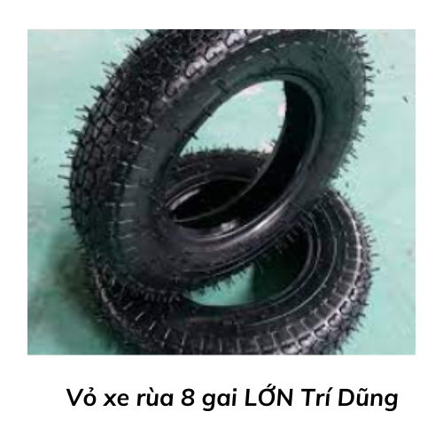 Vỏ xe rùa 8 gai LỚN Trí Dũng