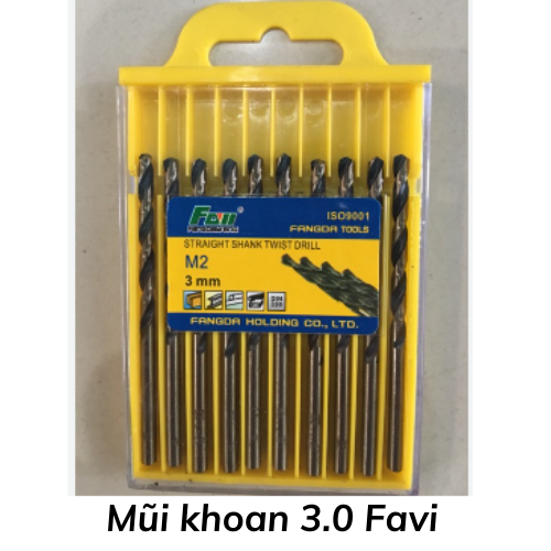 Mũi khoan 3.0 Favi