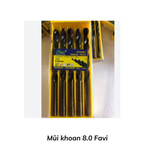 Mũi khoan 8.0 Favi