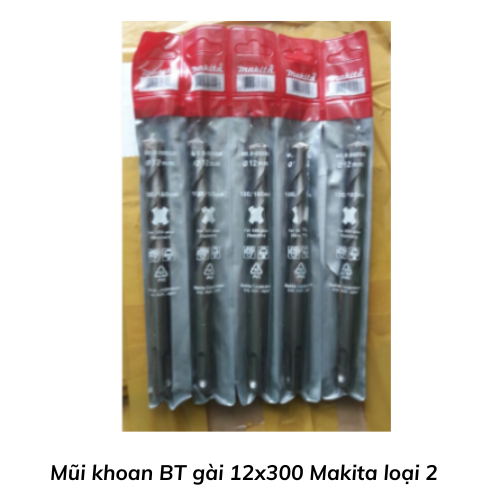 Mũi khoan BT gài 12x300 Makita loại 2