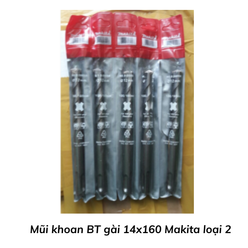 Mũi khoan BT gài 14x160 Makita loại 2