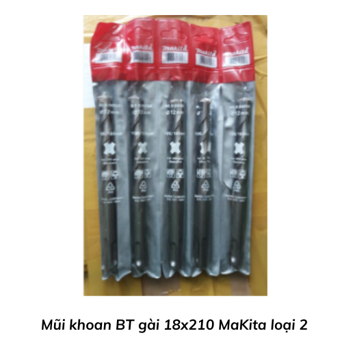 Mũi khoan BT gài 18x210 MaKita loại 2