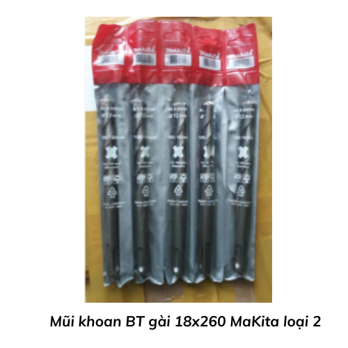 Mũi khoan BT gài 18x260 MaKita loại 2