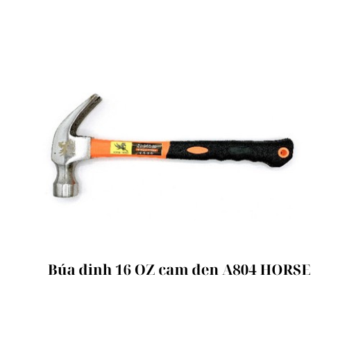 Búa đinh 16 OZ cam đen A804 HORSE