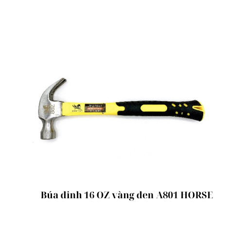 Búa đinh 16 OZ vàng đen A801 HORSE