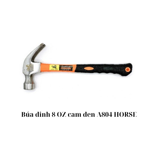 Búa đinh 8 OZ cam đen A804 HORSE