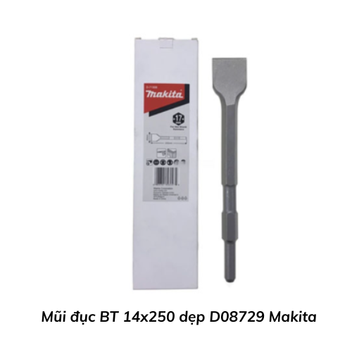 Mũi đục BT 14x250 dẹp D08729 Makita