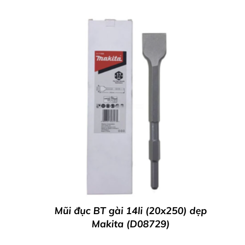 Mũi đục BT gài 14li (20x250) dẹp Makita (D08729)