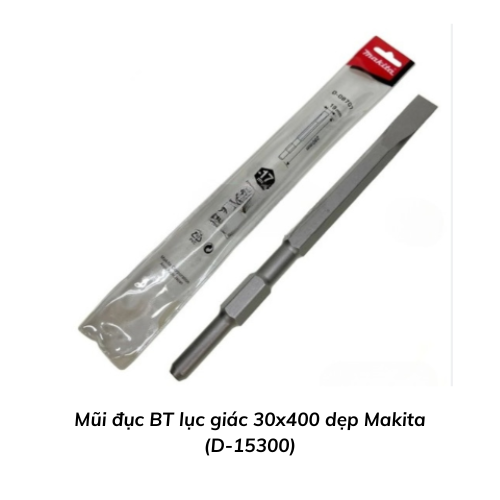 Mũi đục BT lục giác 30x400 dẹp Makita (D-15300)