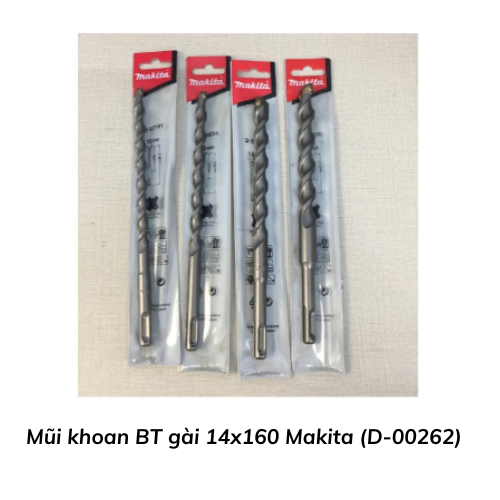 Mũi khoan BT gài 14x160 Makita (D-00262)