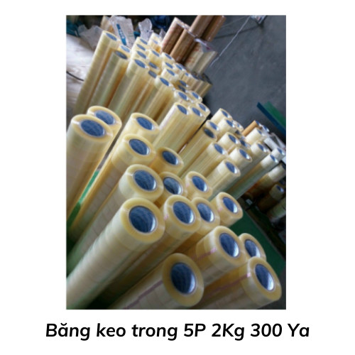 Băng keo trong 5P 2Kg 300 Ya