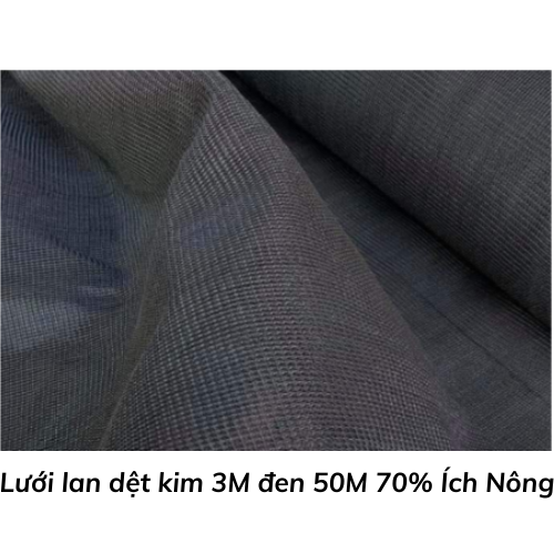 Lưới lan dệt kim 3M đen 50M 70% Ích Nông