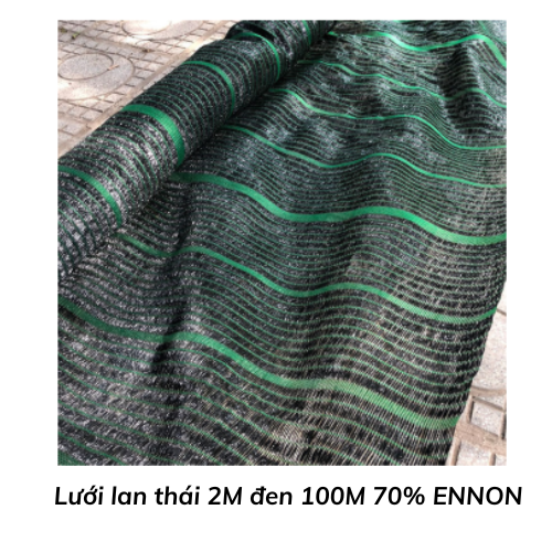 Lưới lan thái 2M đen 100M 70% ENNON