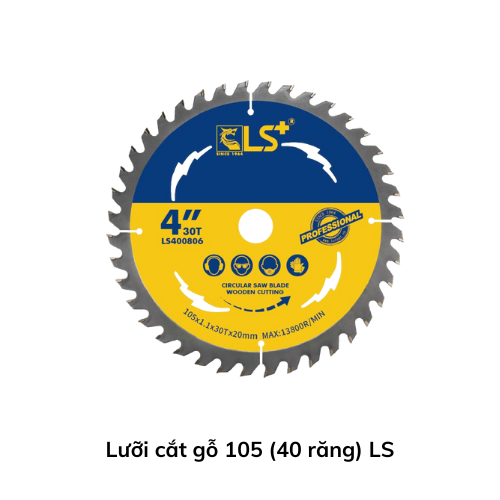 Lưỡi cắt gỗ 105 (40 răng) LS