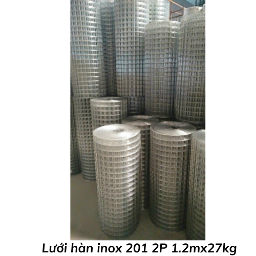 Lưới hàn inox 201 2P 1.2mx27kg