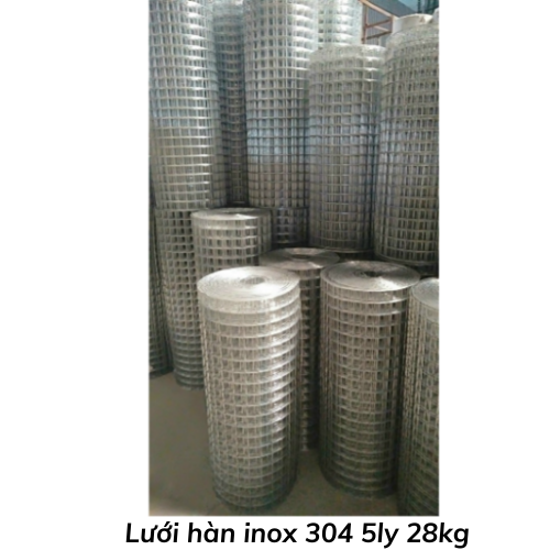 Lưới hàn inox 304 5ly 28kg