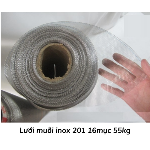 Lưới muỗi inox 201 16mục 55kg