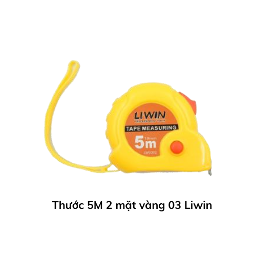 Thước 5M 2 mặt vàng 03 Liwin