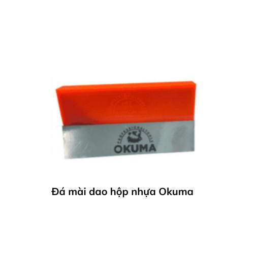 Đá mài dao hộp nhựa Okuma