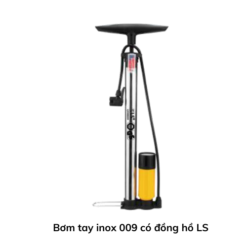 Bơm tay inox 009 có đồng hồ LS