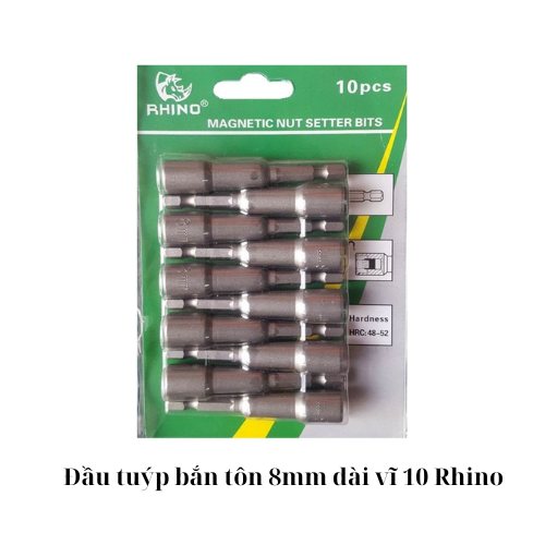 Đầu tuýp bắn tôn 8mm dài vĩ 10 Rhino