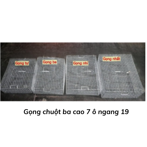 Gọng chuột ba cao 7  ô ngang 19