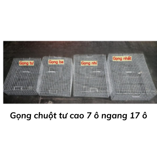 Gọng chuột tư cao 7 ô ngang 17 ô 