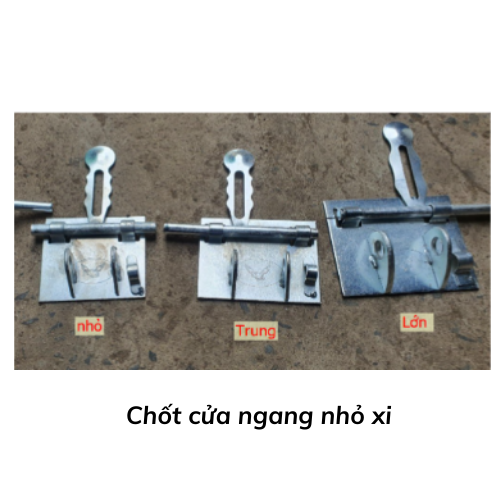 Chốt cửa ngang nhỏ xi