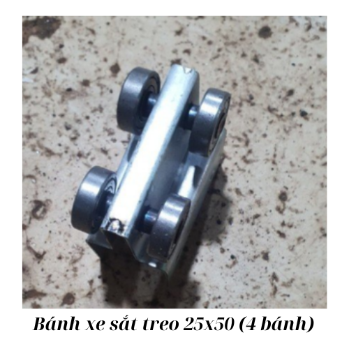 Bánh xe sắt treo 25x50 (4 bánh)