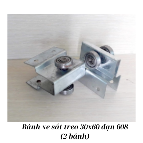 Bánh xe sắt treo 30x60 đạn 608 (2 bánh)