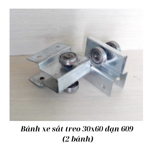 Bánh xe sắt treo 30x60 đạn 609 (2 bánh)