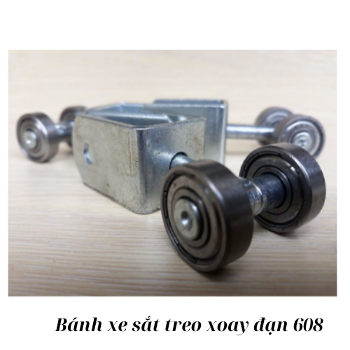 Bánh xe sắt treo xoay đạn 608