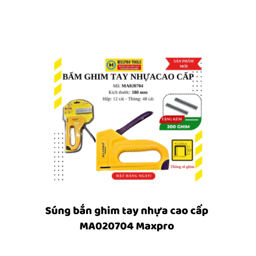 Súng bắn ghim tay nhựa cao cấp MA020704 Maxpro