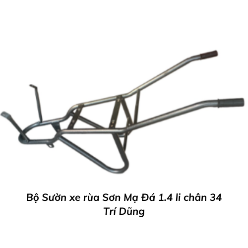 Bộ Sườn xe rùa Sơn Mạ Đá 1.4 li chân 34 Trí Dũng