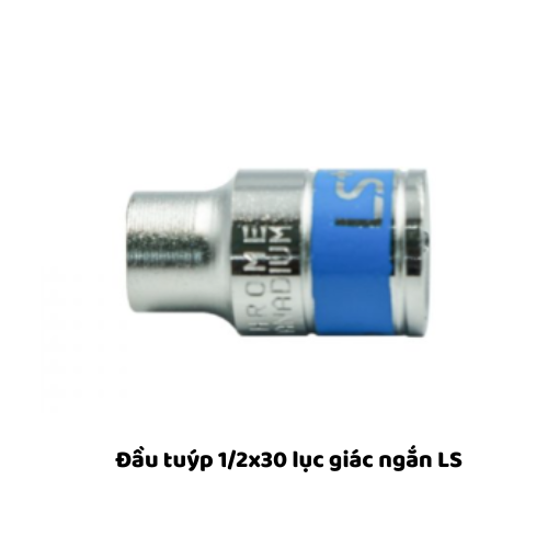 Đầu tuýp 1/2x30 lục giác ngắn LS